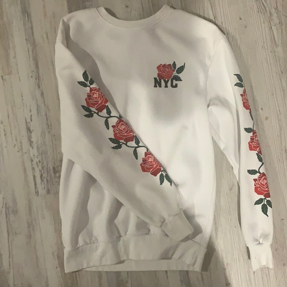H&M NYC Sweatshirt Crewneck (White)